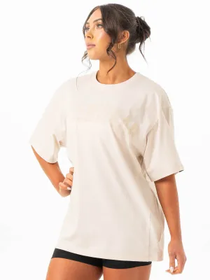 Force Oversized T-Shirt - Bone multi-color
