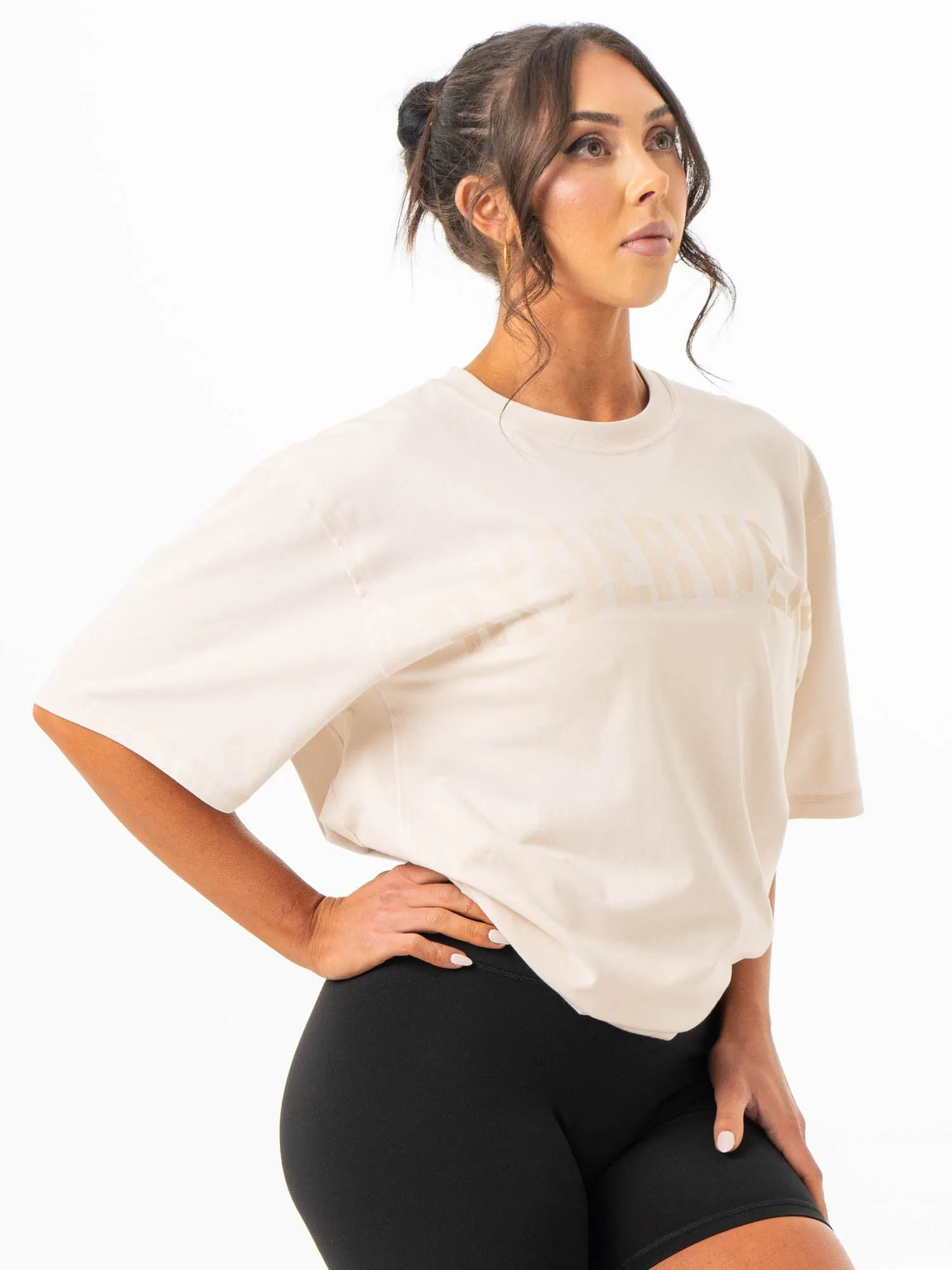 Force Oversized T-Shirt - Bone vibrant energy