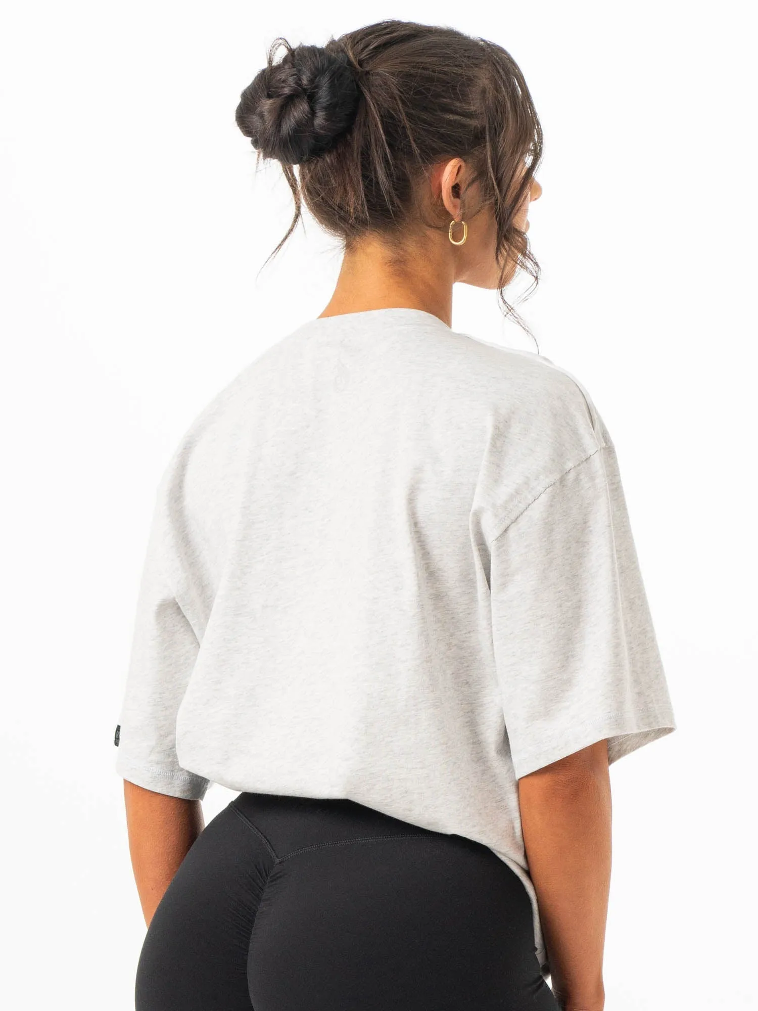 Force Oversized T-Shirt - Chalk Grey Marl festival spirit