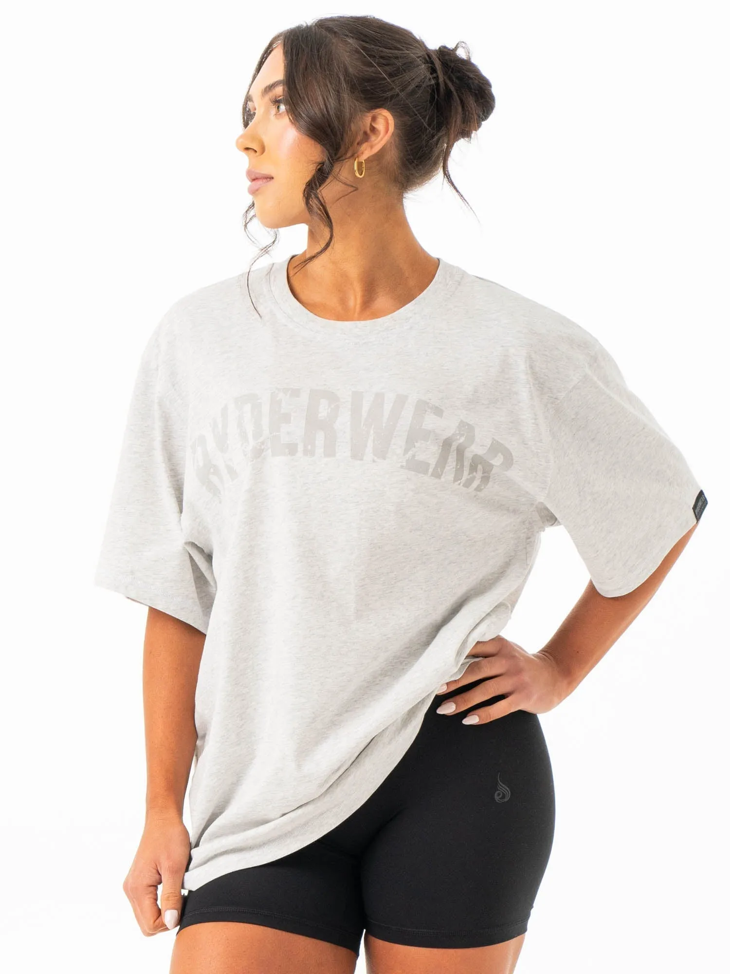 Force Oversized T-Shirt - Chalk Grey Marl classic match