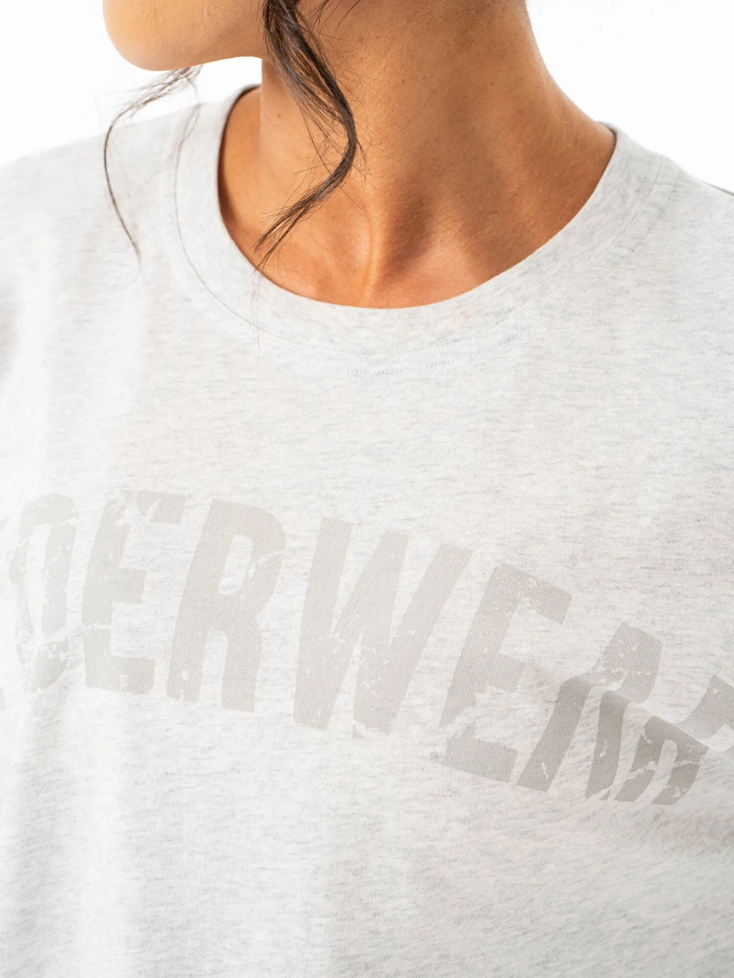 Force Oversized T-Shirt - Chalk Grey Marl vibrant colors