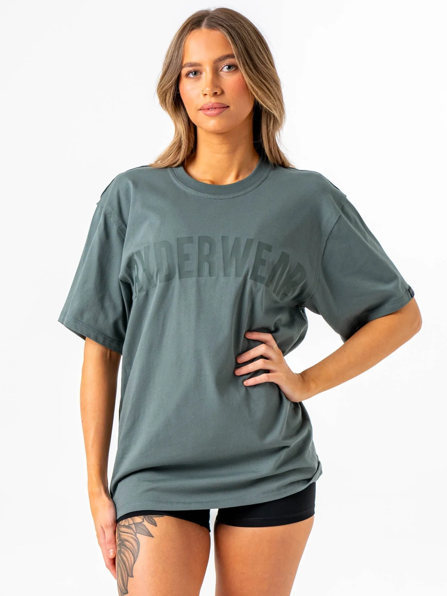 Force Oversized T-Shirt - Fern Green mens casual