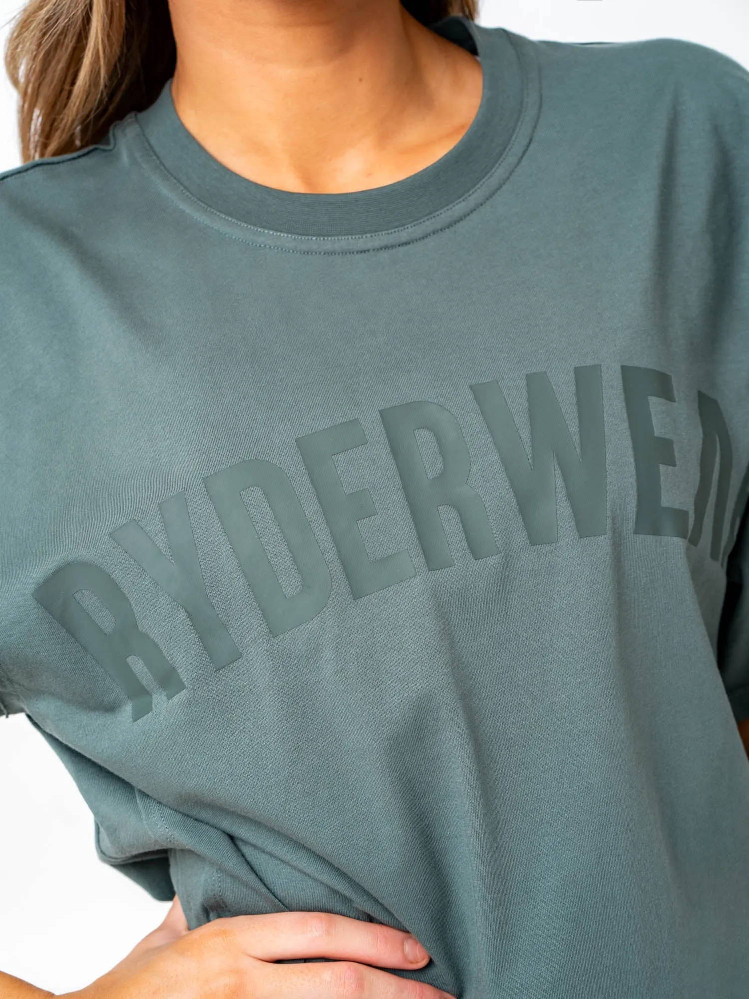 Force Oversized T-Shirt - Fern Green casual joy