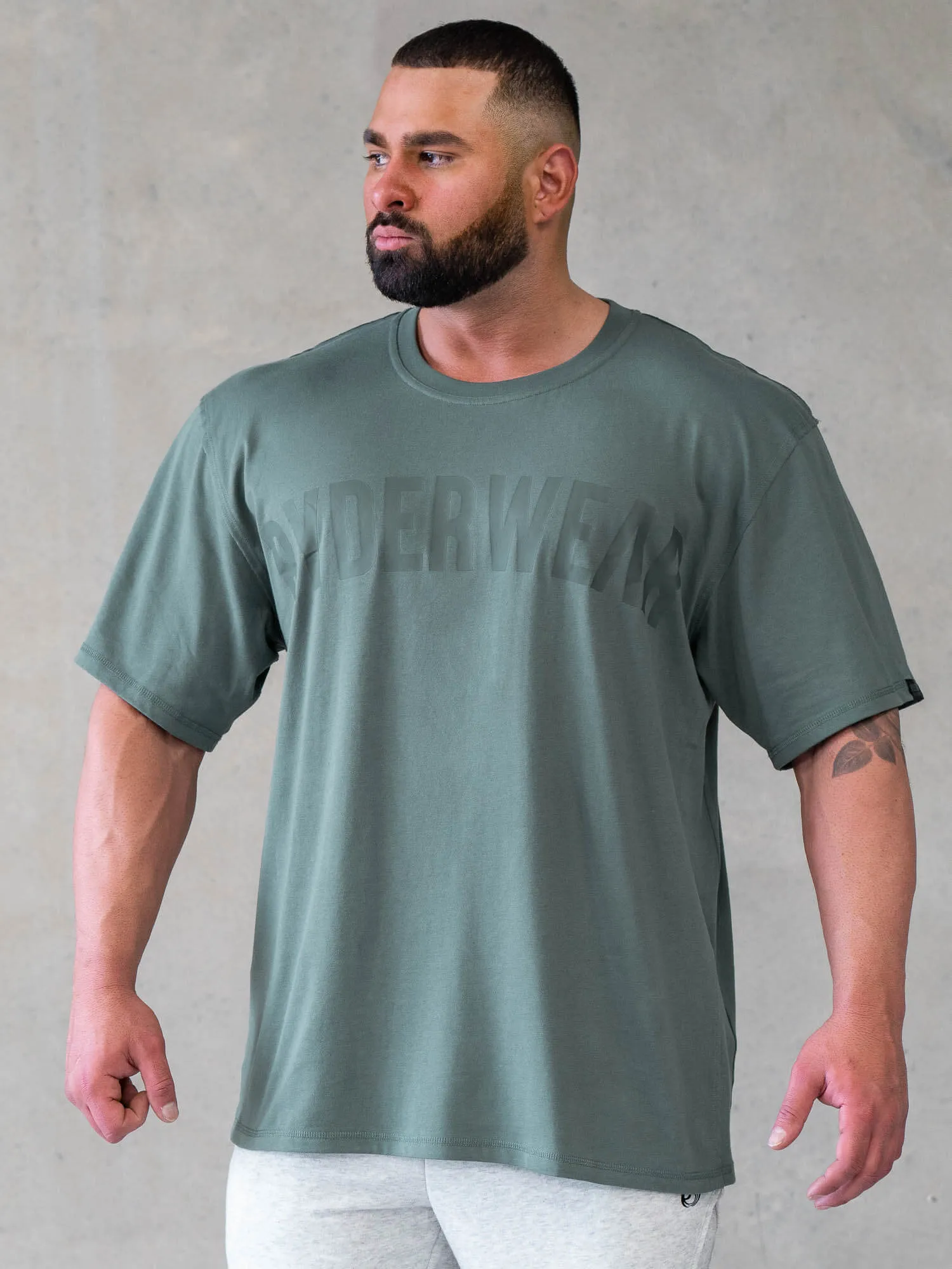 Force Oversized T-Shirt - Fern Green everyday style
