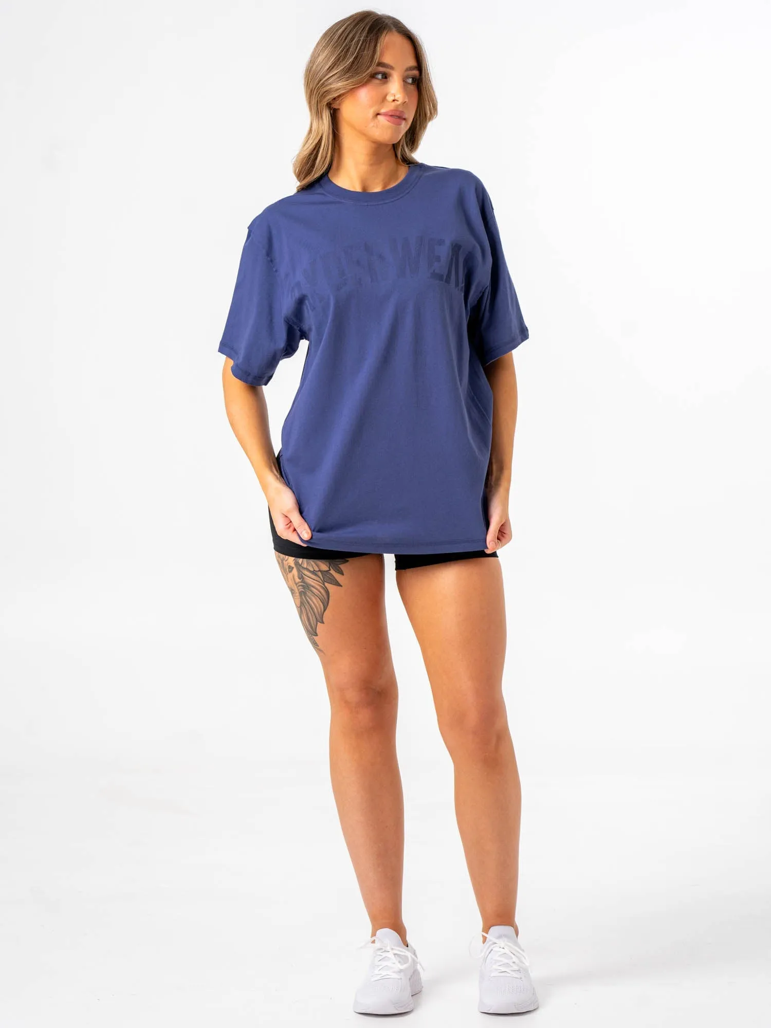 Force Oversized T-Shirt - Indigo simple style