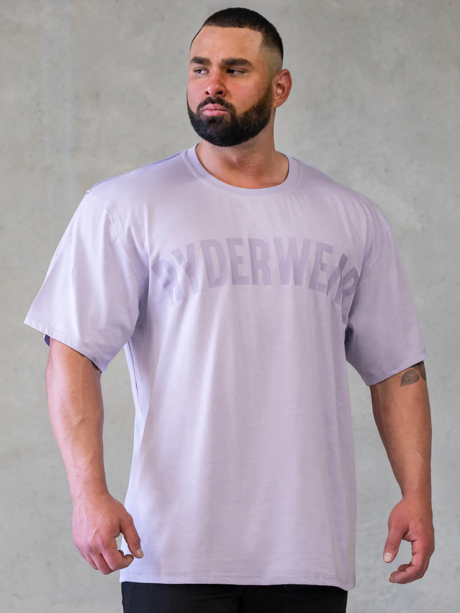 Force Oversized T-Shirt - Lavender minimal design