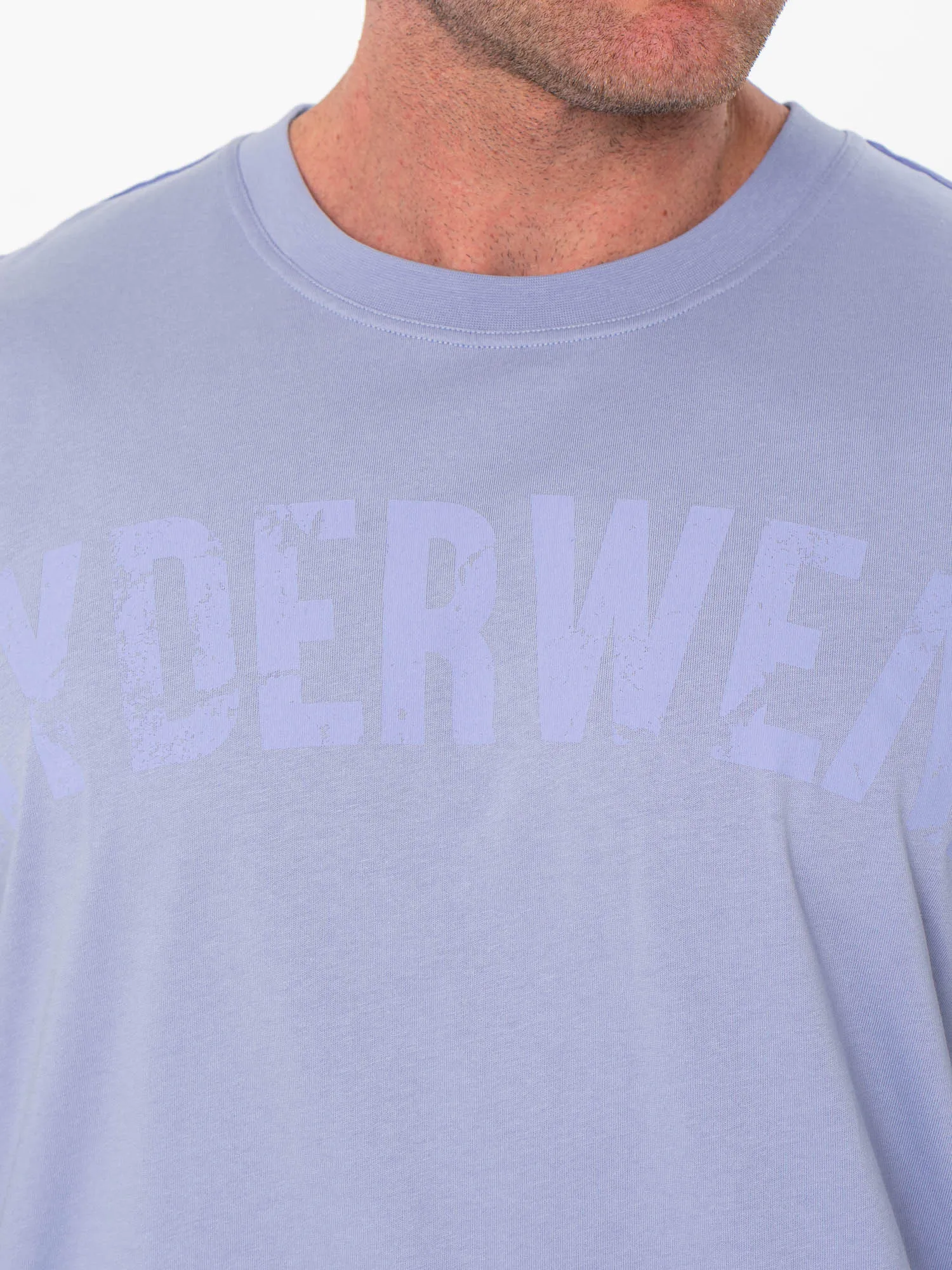 Force Oversized T-Shirt - Lilac Blue casual elegance