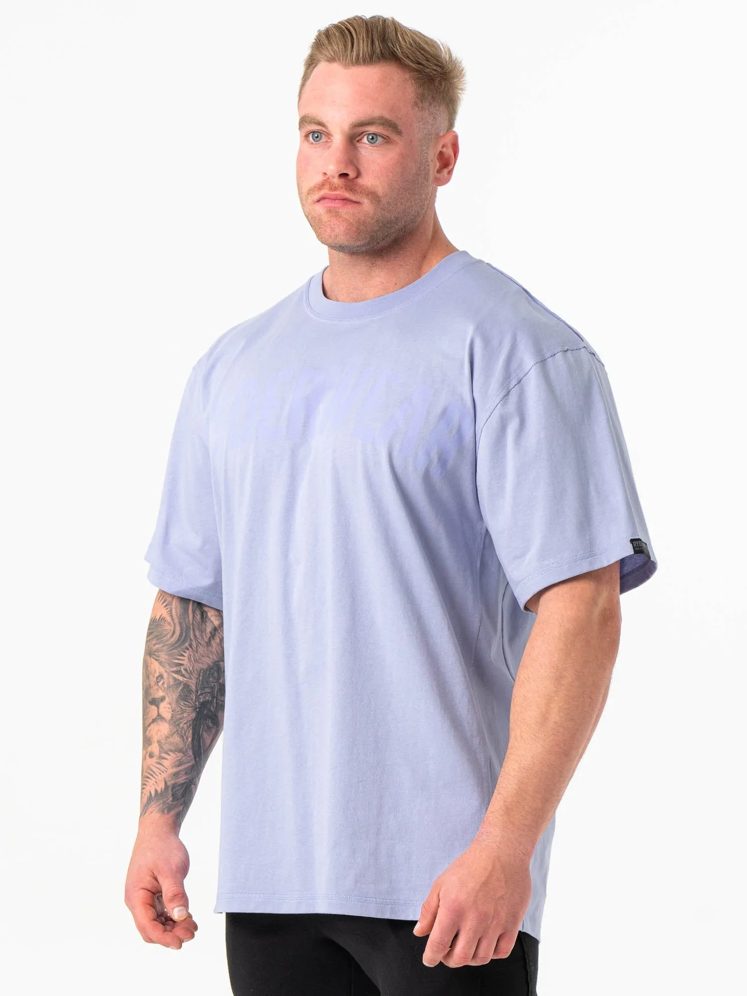 Force Oversized T-Shirt - Lilac Blue casual vibe
