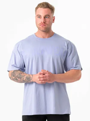 Force Oversized T-Shirt - Lilac Blue casual trend