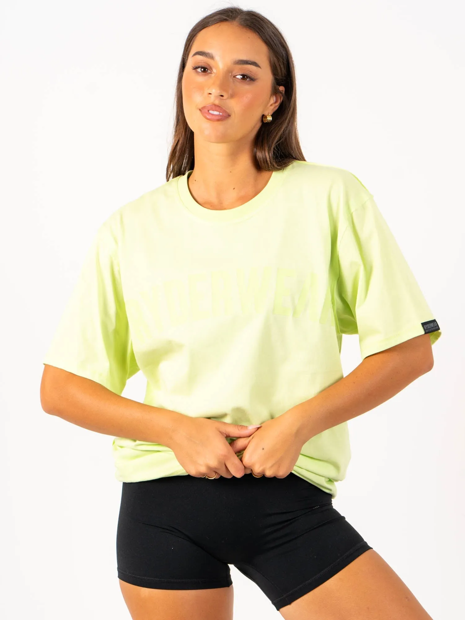 Force Oversized T-Shirt - Lime high stretch