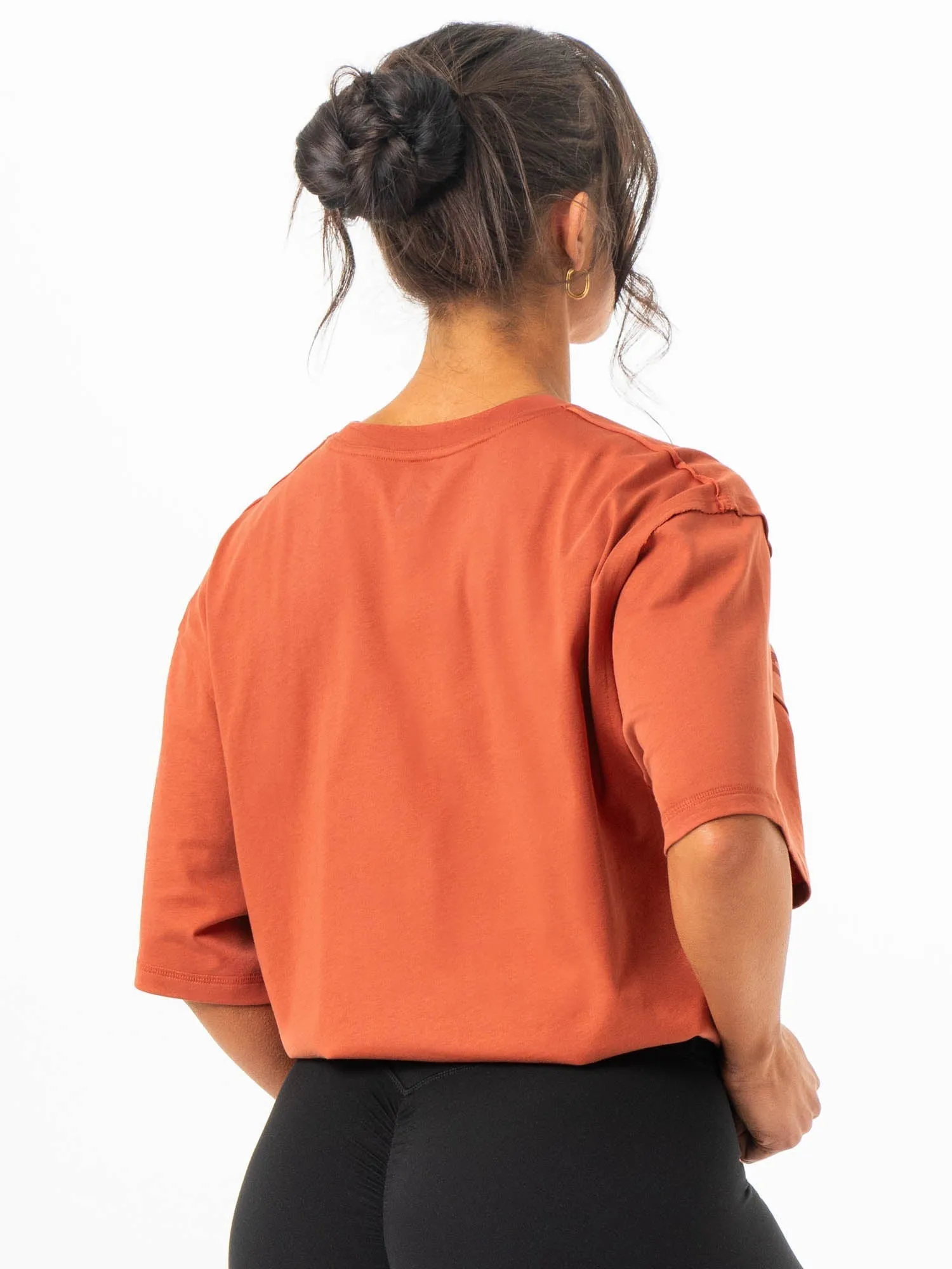 Force Oversized T-Shirt - Terracotta detailed care
