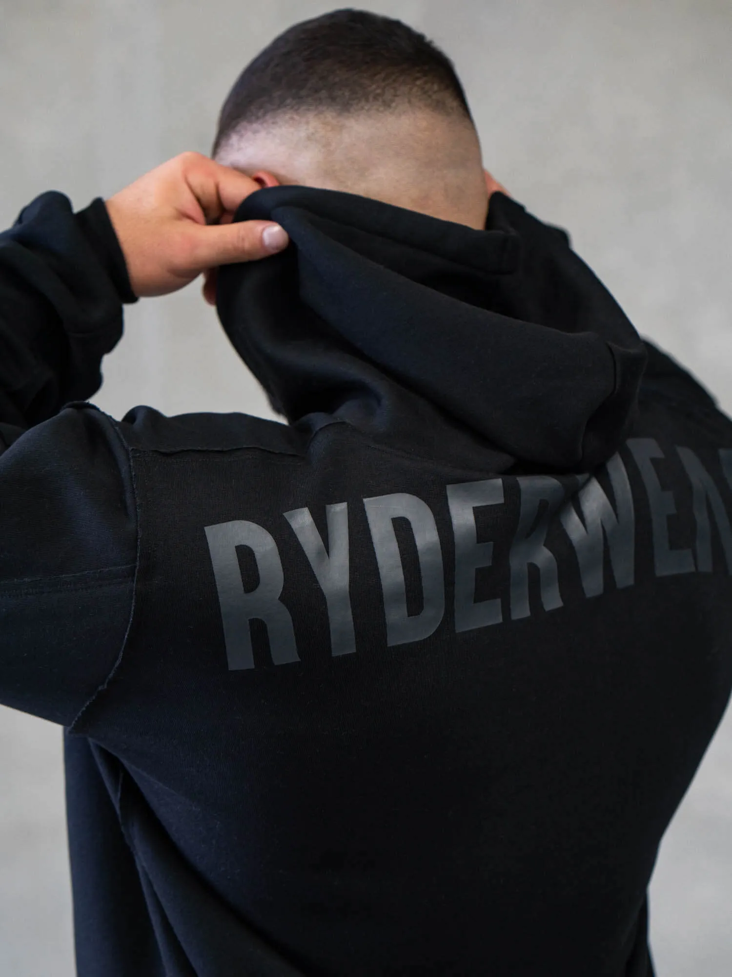 Force Pullover Hoodie - Black durable knit