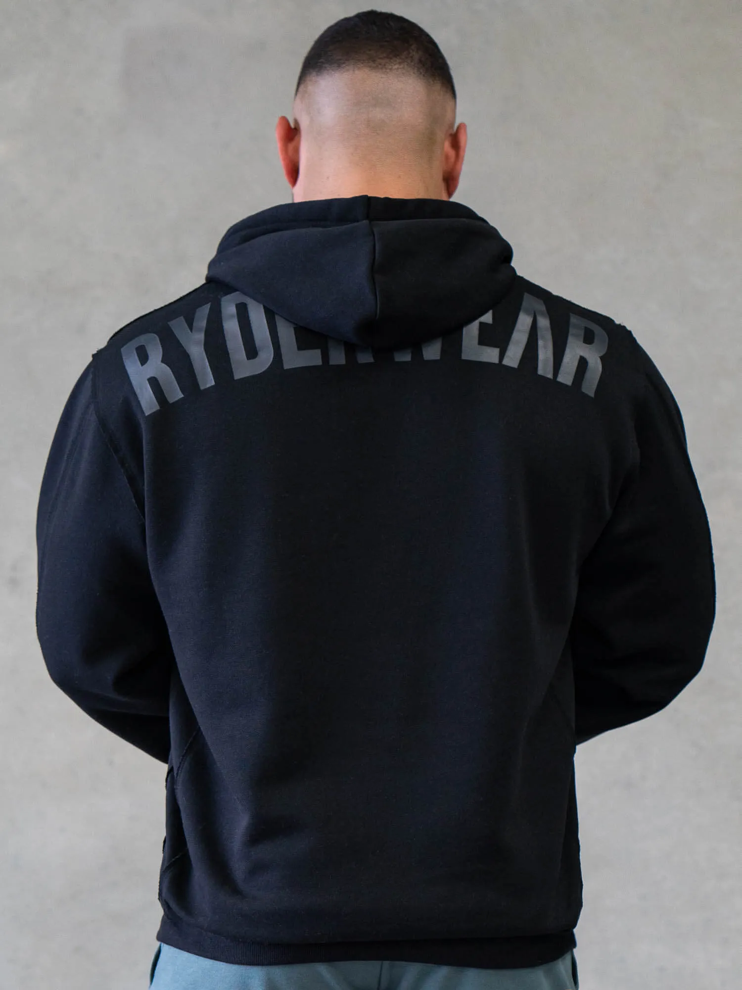 Force Pullover Hoodie - Black relaxed silhouette