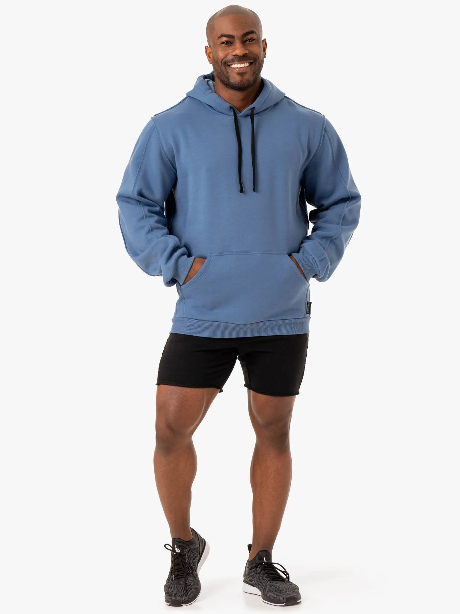 Force Pullover Hoodie - Blue warm fabric