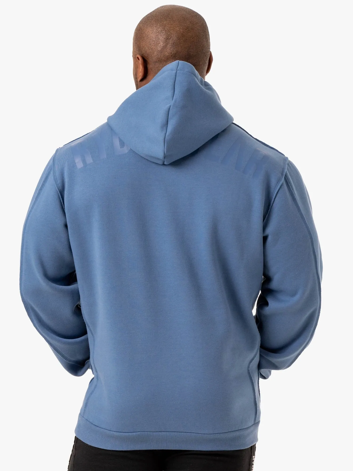Force Pullover Hoodie - Blue lightweight knit