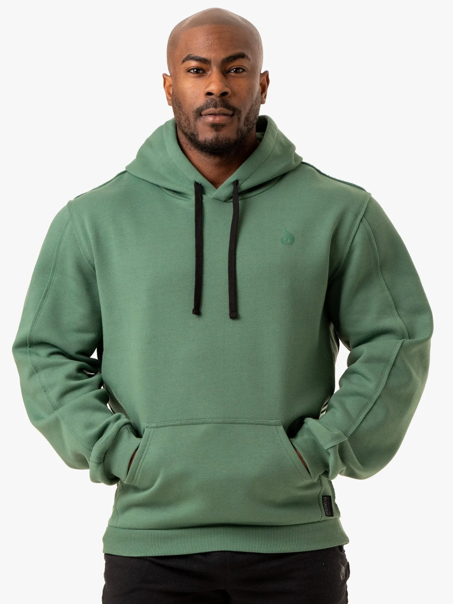 Force Pullover Hoodie - Green subtle design