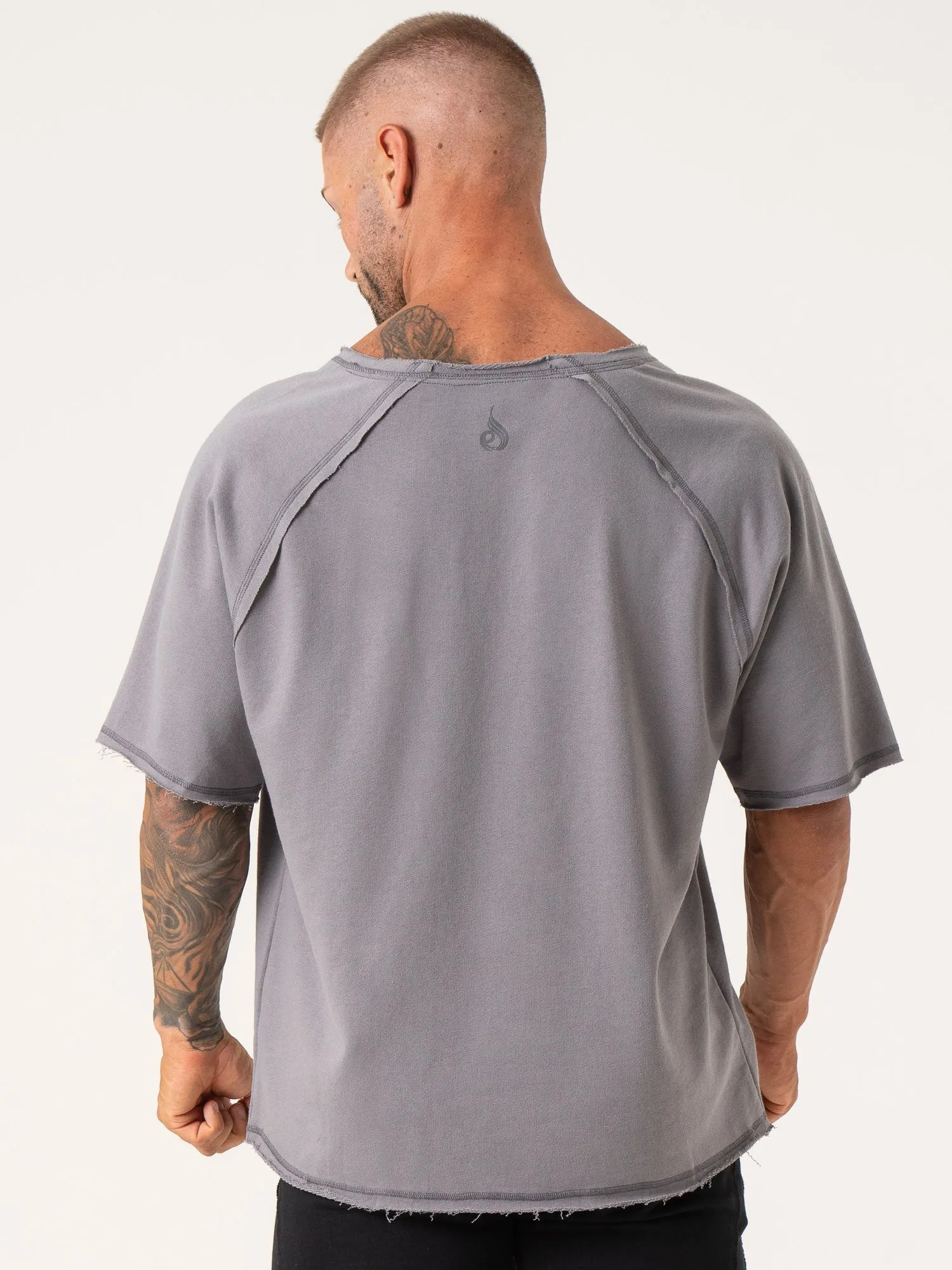 Force Rag Top - Charcoal soft fabric