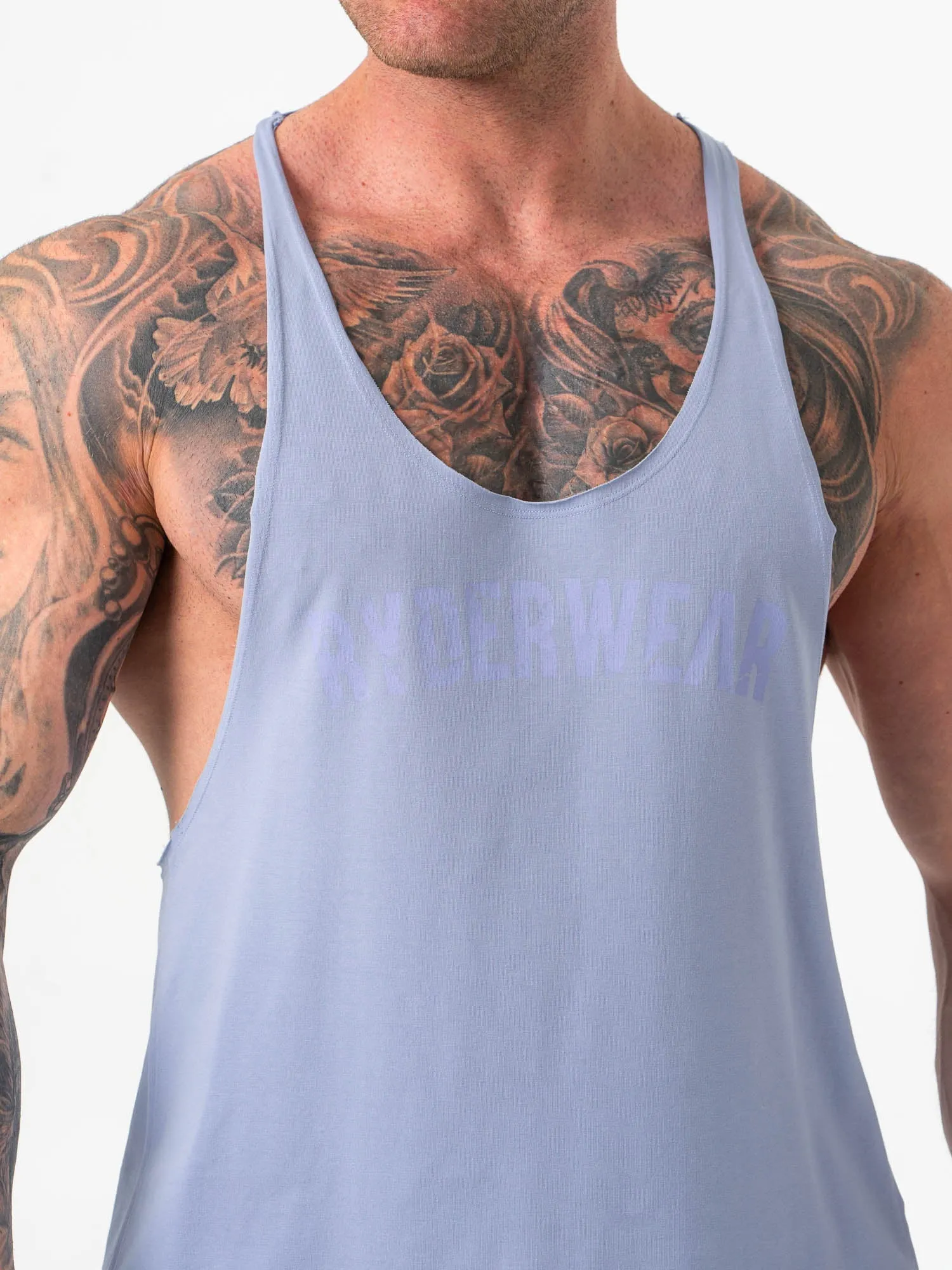 Force Stringer - Lilac Blue elastic fabric