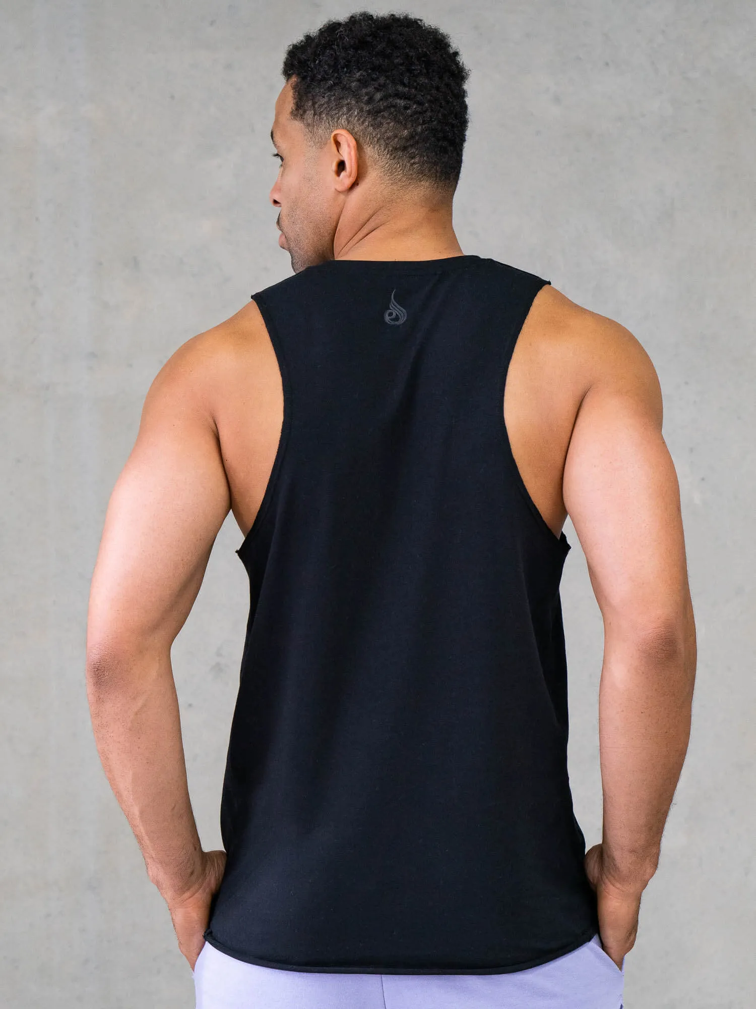 Force Tank - Black elastic fabric