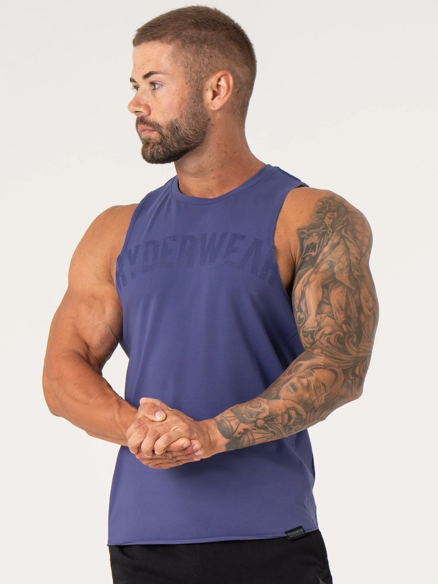 Force Tank - Indigo flexible stretch