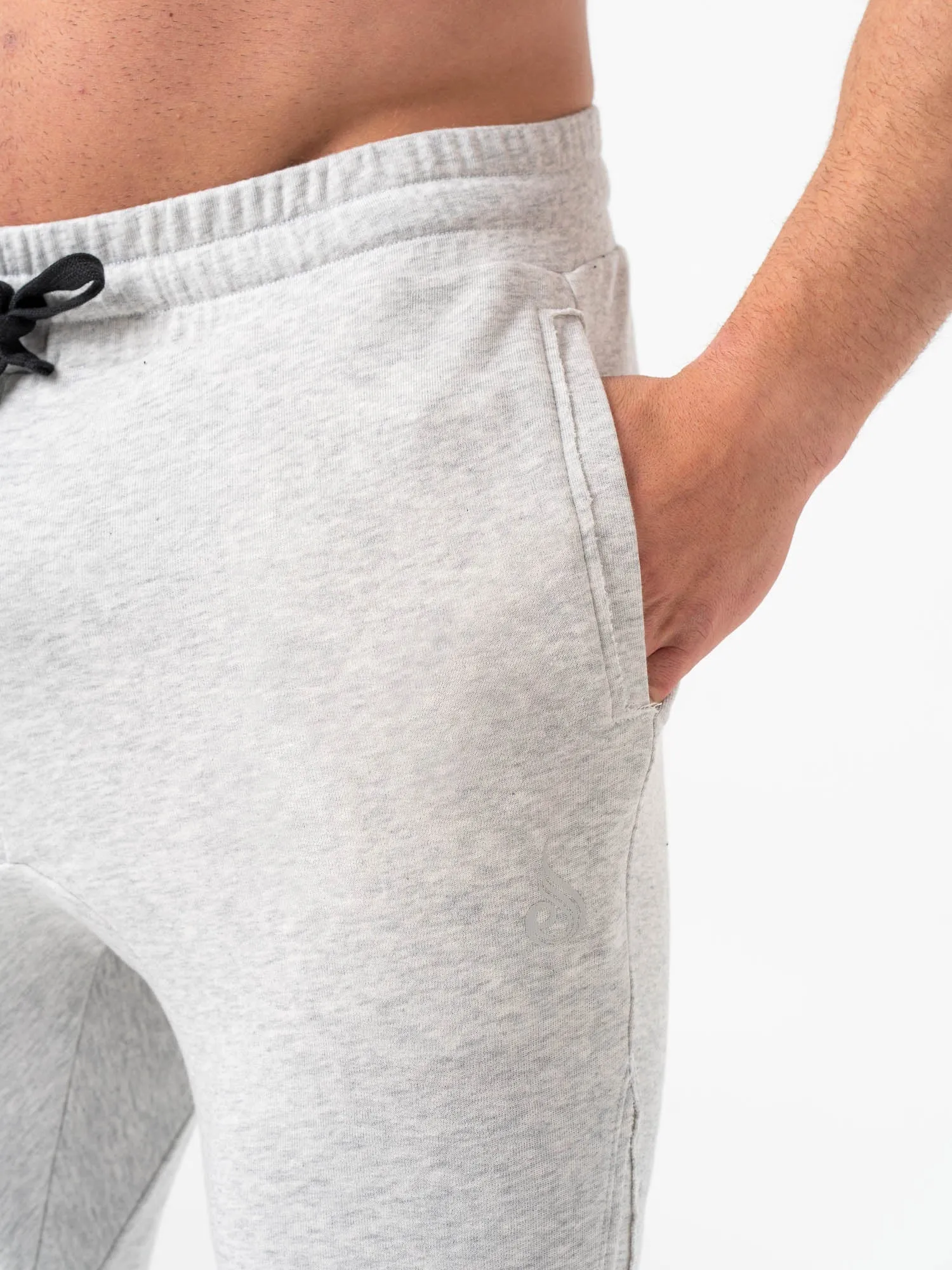 Force Track Pants - Chalk Grey Marl Stylish Elegant