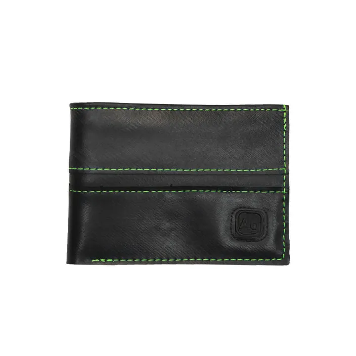 Franklin Wallet In Black/Green comfort gear