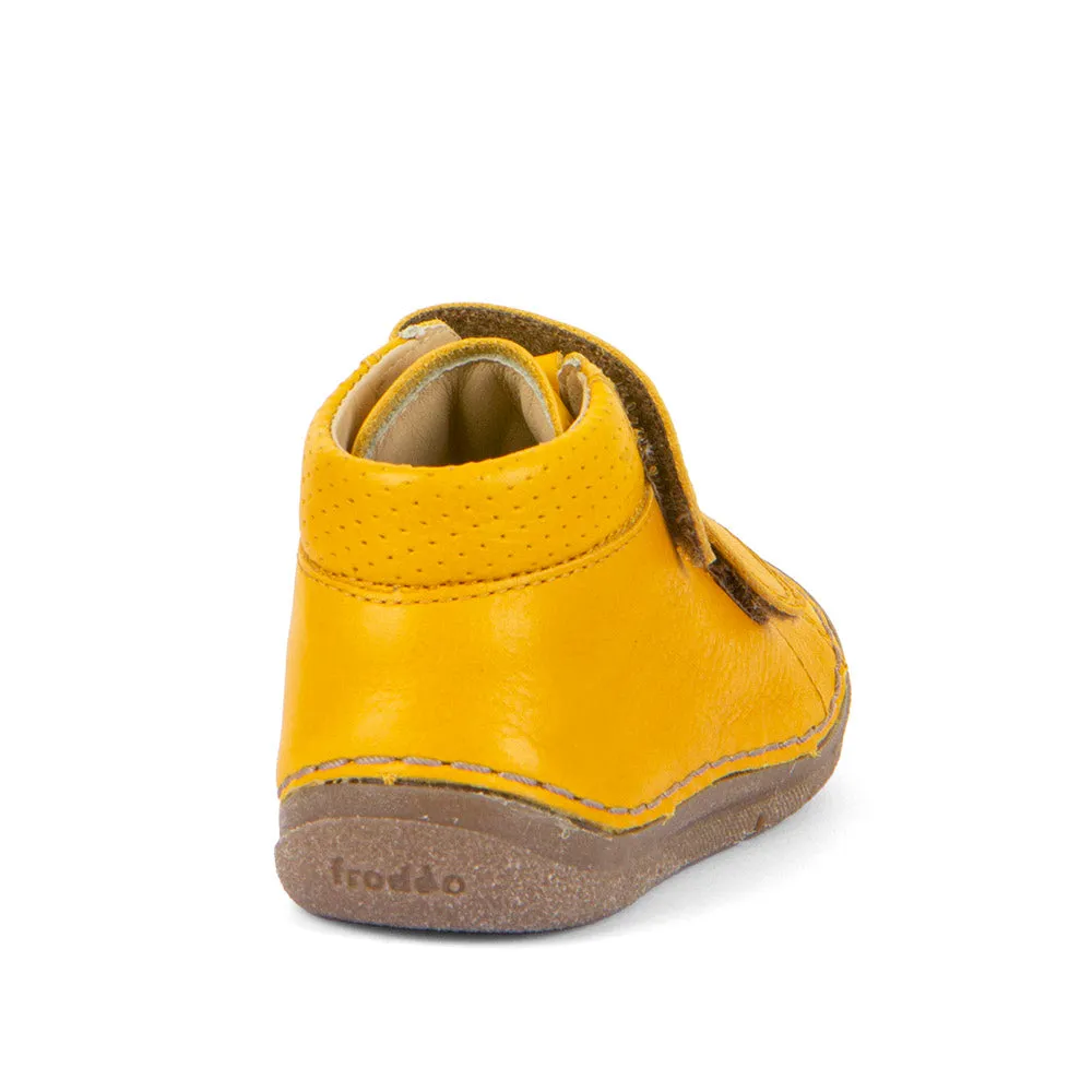 Froddo Boy's and Girl's Paix Up Casual Shoes - Dark Yellow soft base