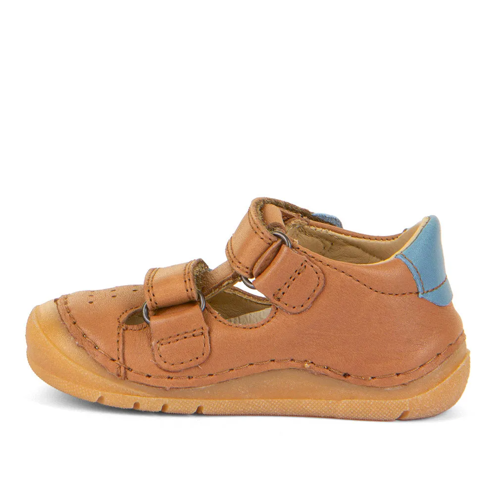 Froddo Boy's and Girl's Paix Up Double Sandals - Brown daily wear