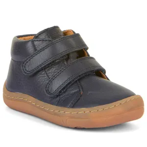 Froddo Boy's First Step Laces Barefoot Shoes - Dark Blue walk ease