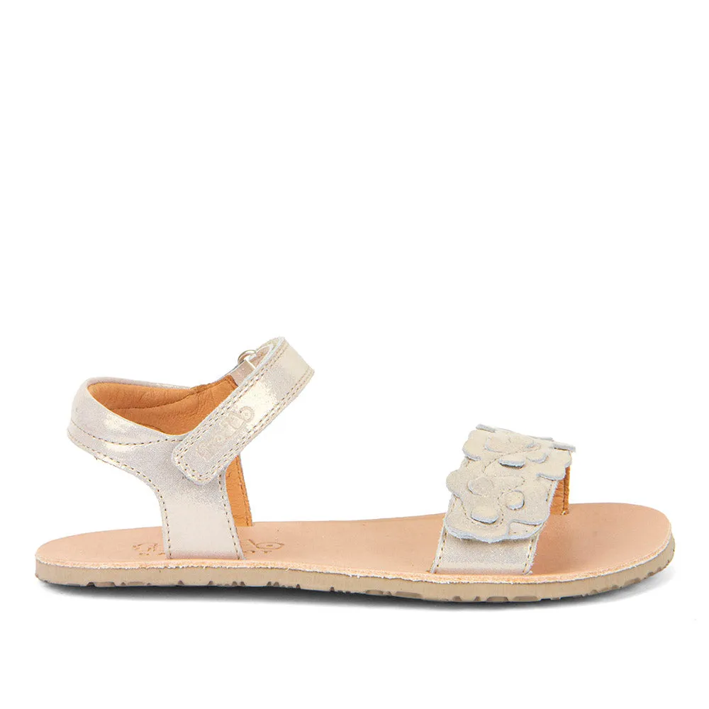 Froddo Girl's Flexy Flowers Sandals - Gold Shine Light Mood