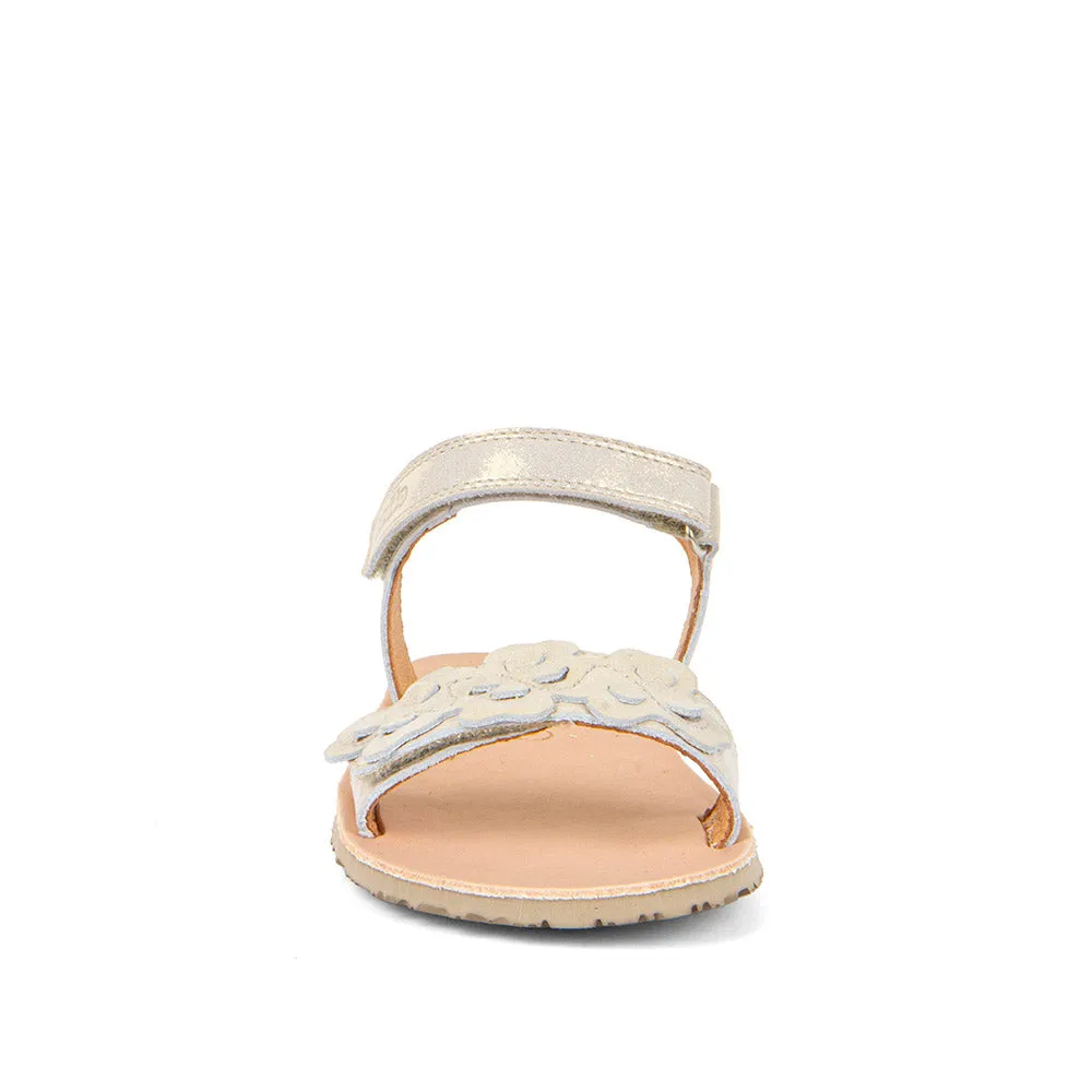 Froddo Girl's Flexy Flowers Sandals - Gold Shine Soft Edge