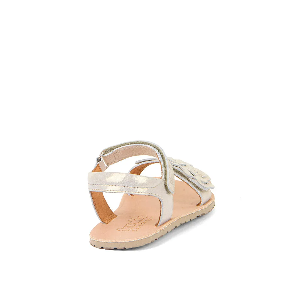 Froddo Girl's Flexy Flowers Sandals - Gold Shine smart appeal