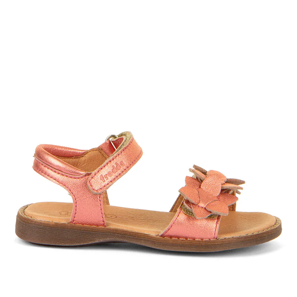 Froddo Girl's Lore Flowers Sandals - Coral air cushion