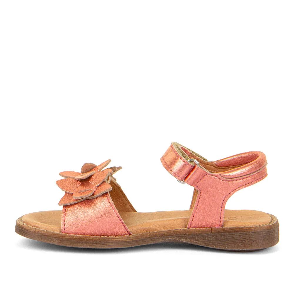 Froddo Girl's Lore Flowers Sandals - Coral lightweight feel