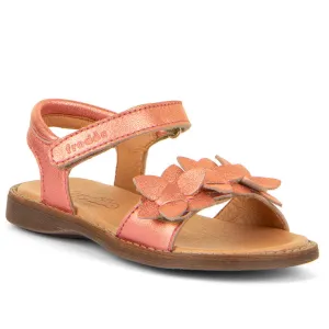 Froddo Girl's Lore Flowers Sandals - Coral pure line