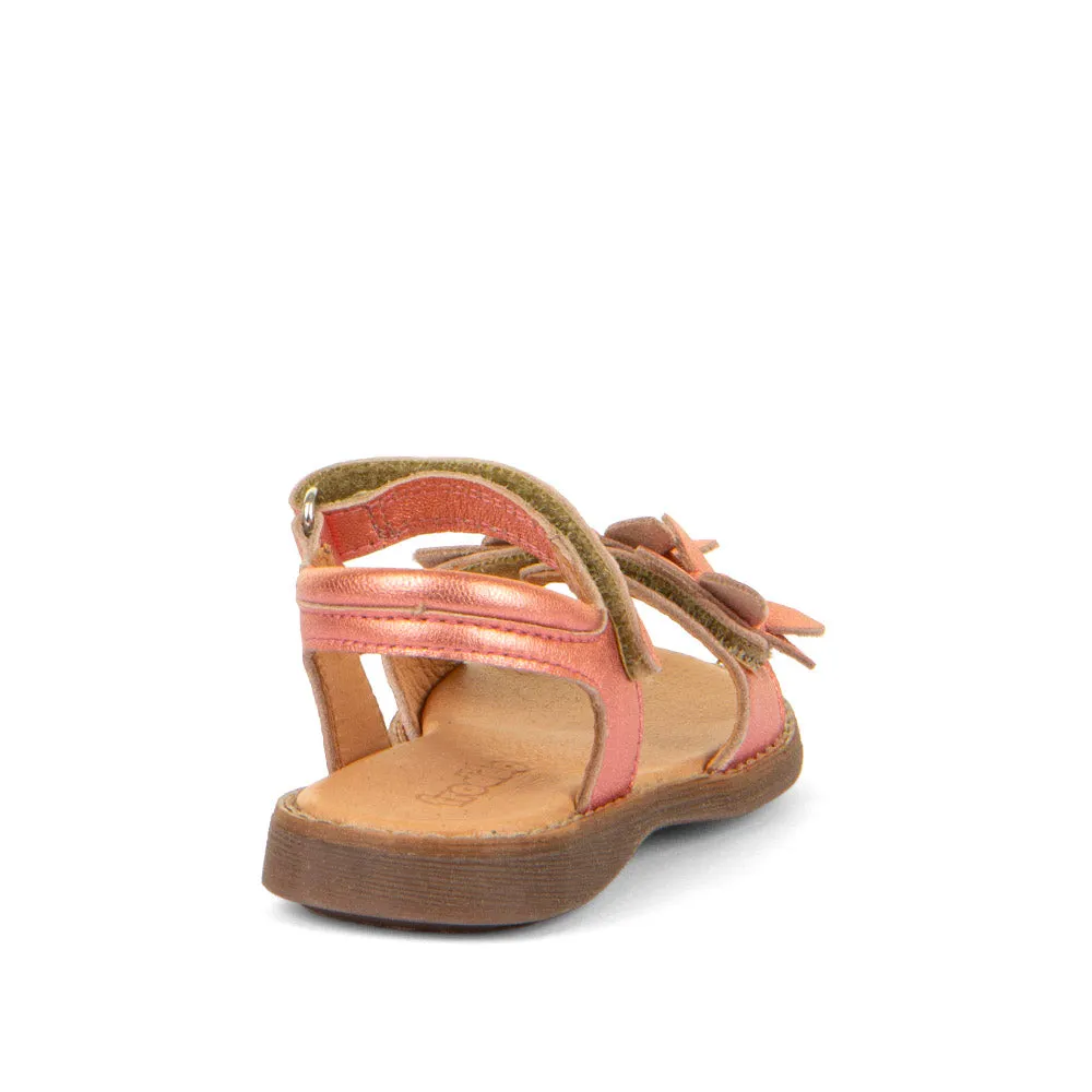 Froddo Girl's Lore Flowers Sandals - Coral Soft Balance