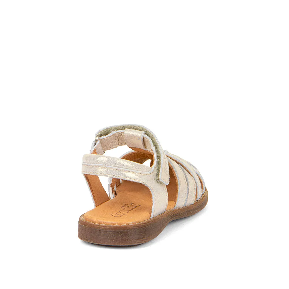 Froddo Girl's Lore Rosa Sandals - Gold Shine Cool Motion