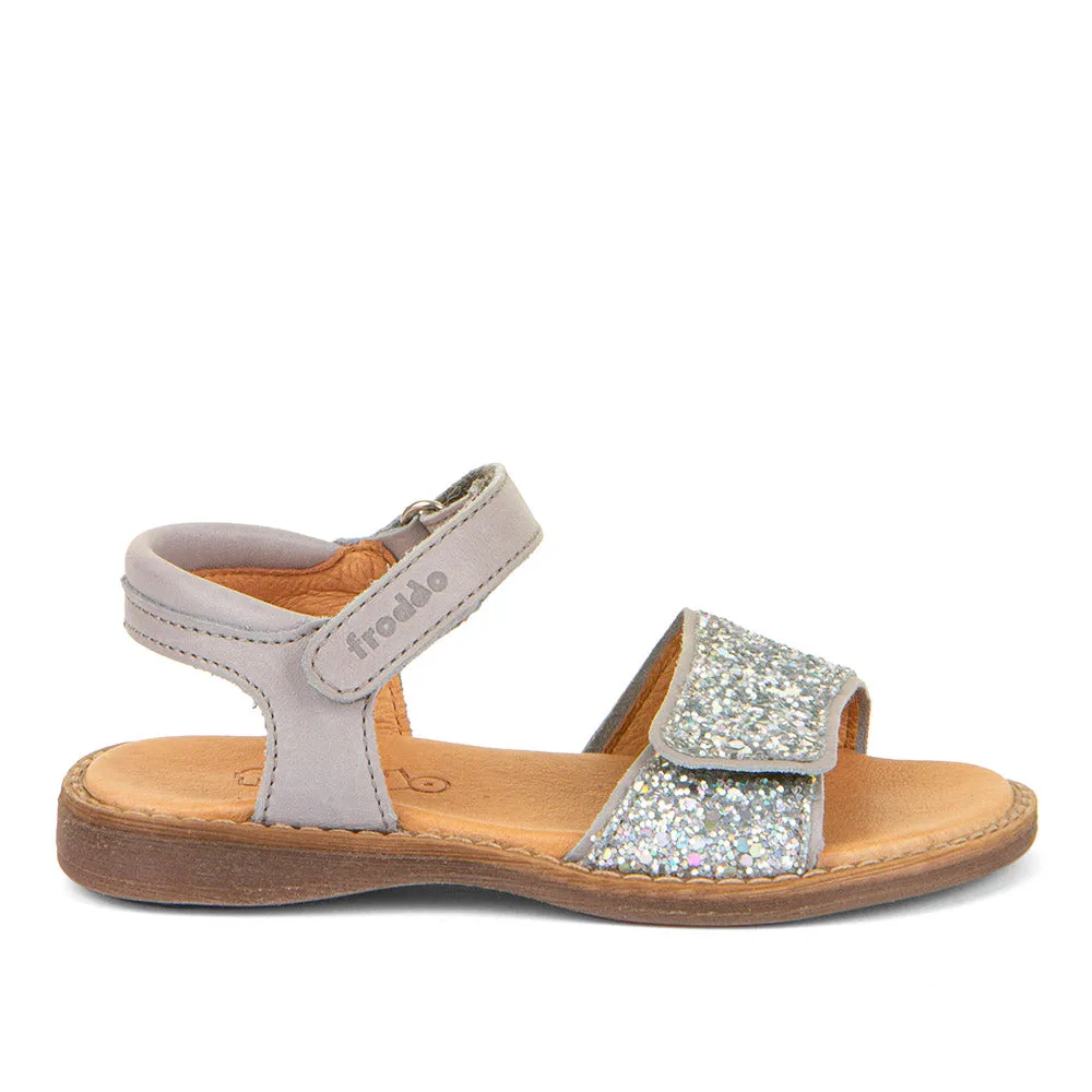 Froddo Girl's Lore Sparkle Sandals - Light Grey Street Ease