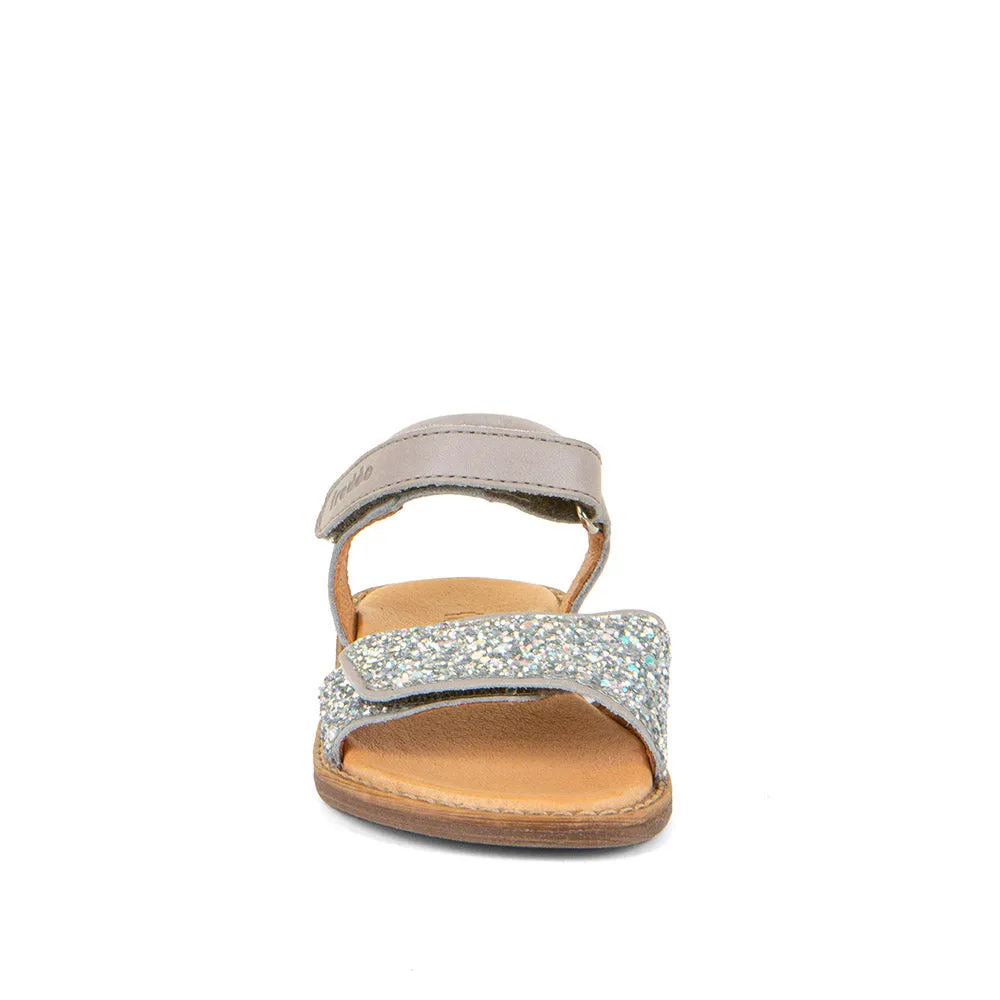 Froddo Girl's Lore Sparkle Sandals - Light Grey wedding outfit