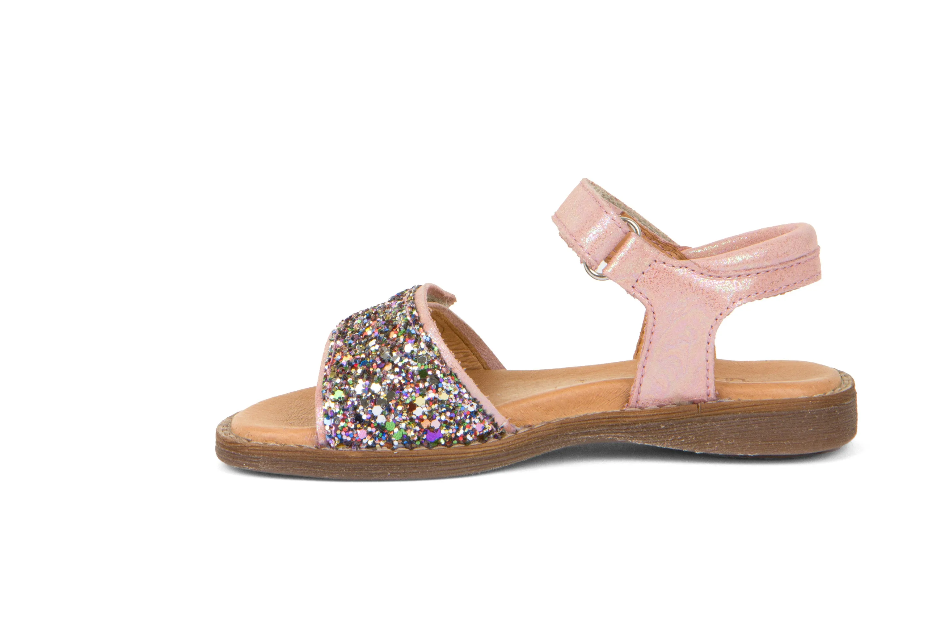 Froddo Girl's Lore Sparkle Sandals - Pink Shine Clear Fit