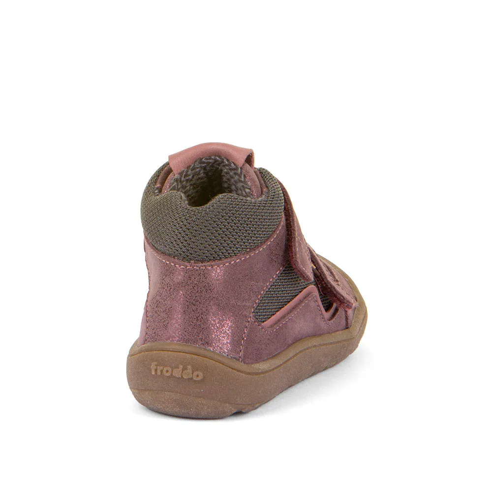 Froddo Girl's Tex Autumn Barefoot Ankle Boots - Pink  fit teens