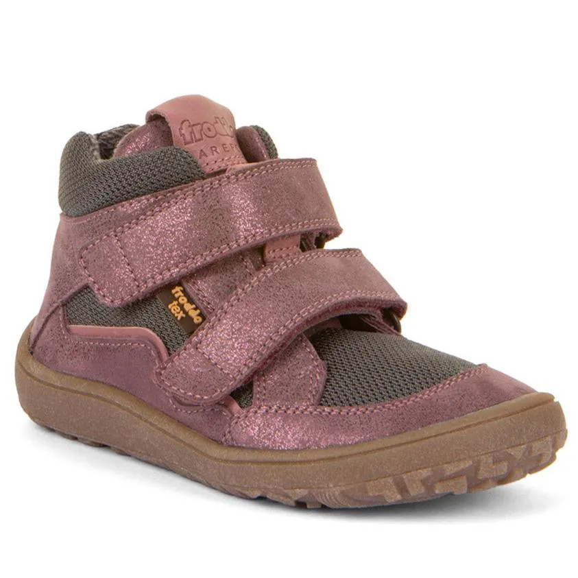 Froddo Girl's Tex Autumn Barefoot Ankle Boots - Pink  short trip