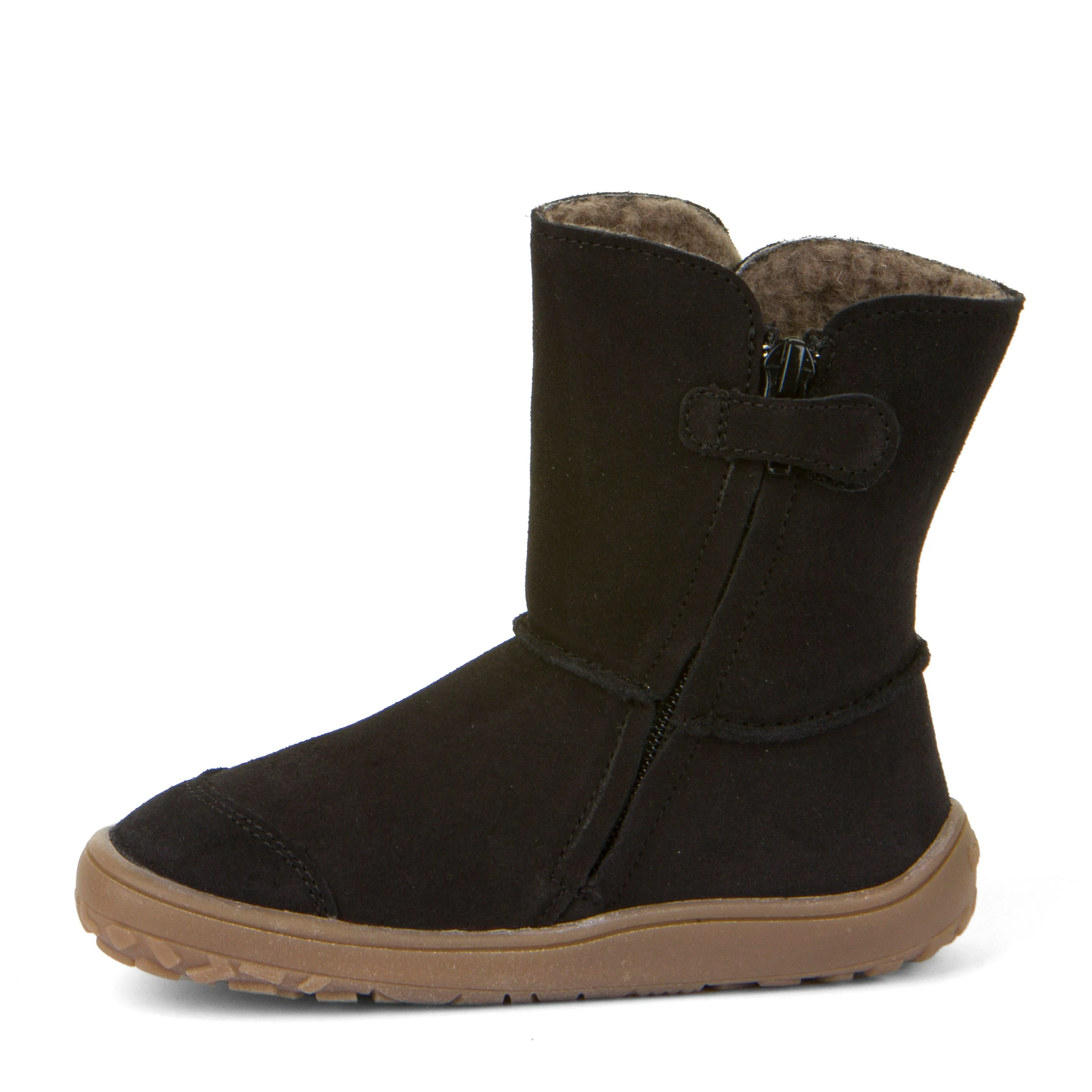 Froddo Kid's Barefoot Tex Suede Waterproof Boots - Black all day