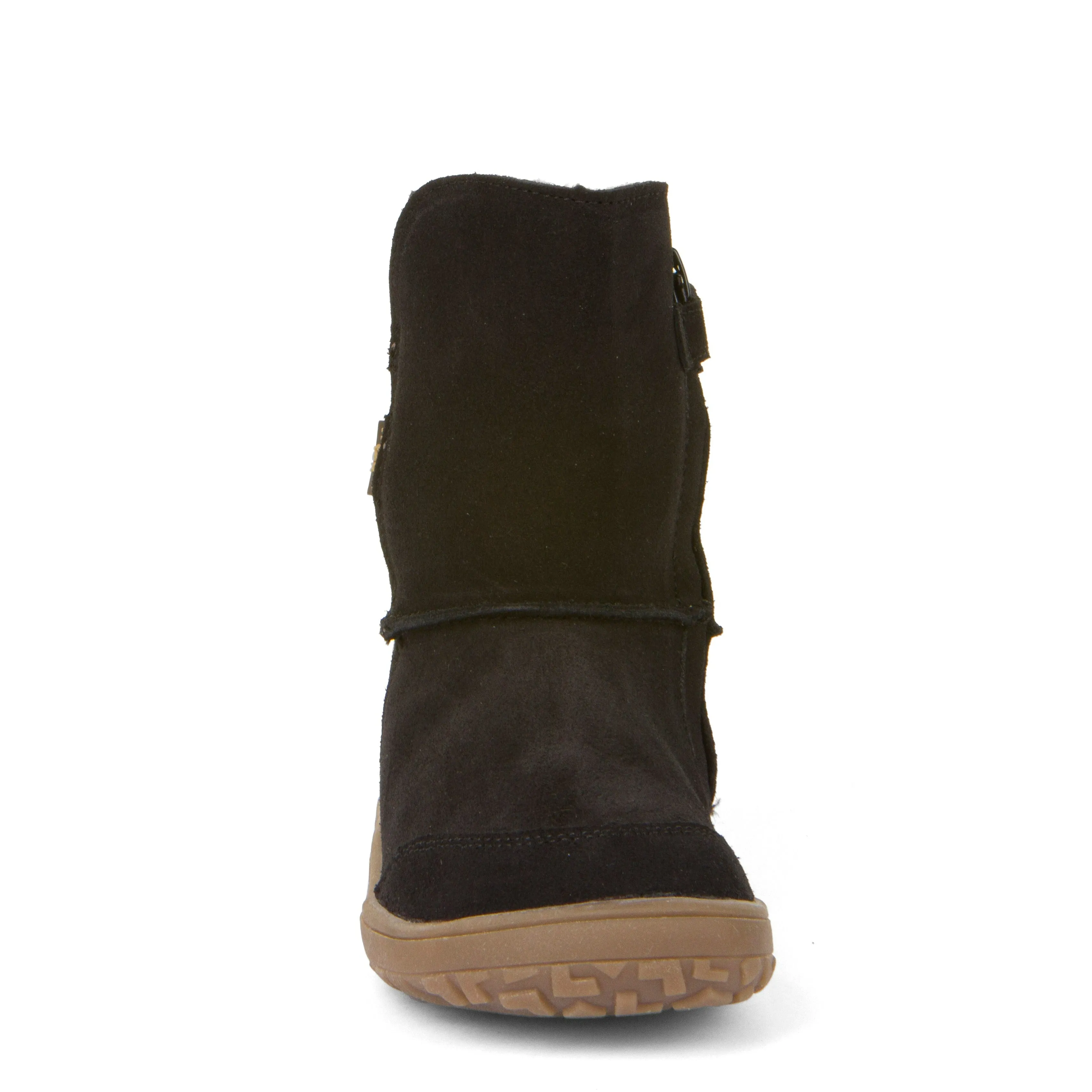 Froddo Kid's Barefoot Tex Suede Waterproof Boots - Black street smart