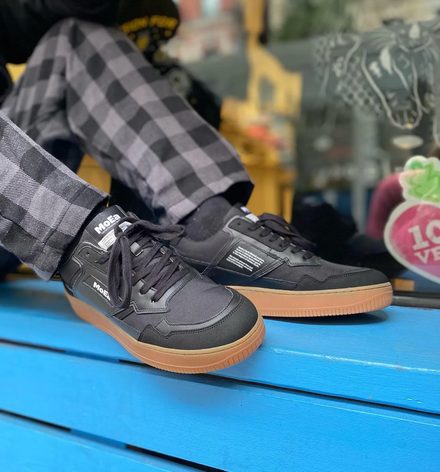GEN1 Sneaker in Black Grape Leather from MoEa Peak Comfort