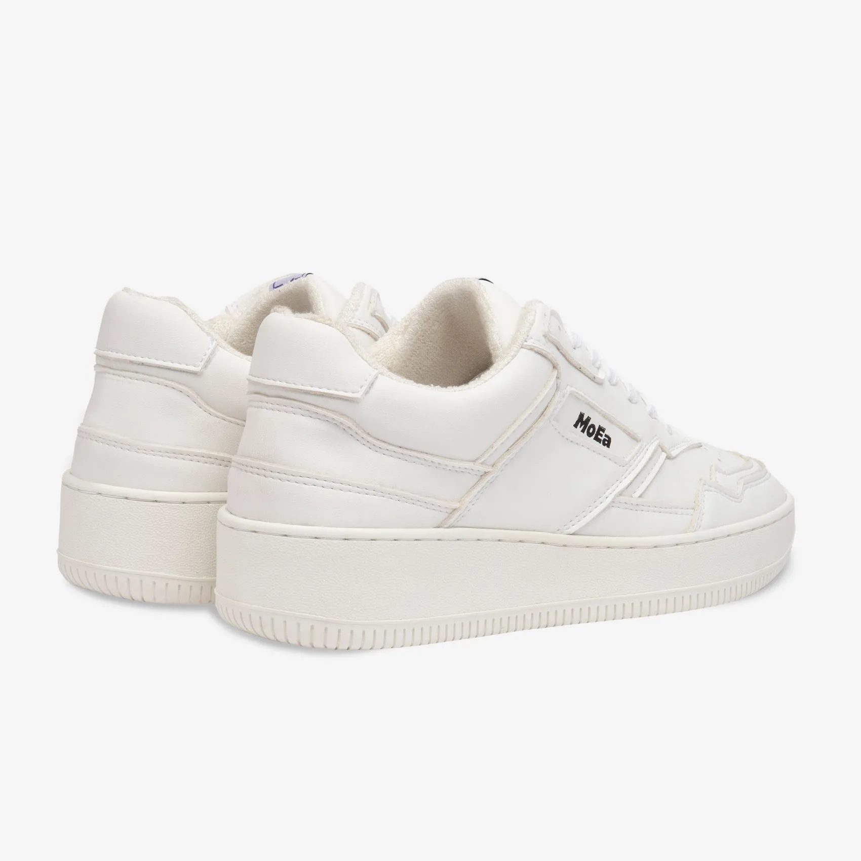 GEN1 Sneaker in White Plant Leather from MoEa College Mood