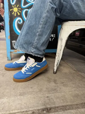 GEN9 Sneaker in Mushroom Blue Suede from MoEa Breeze Walk