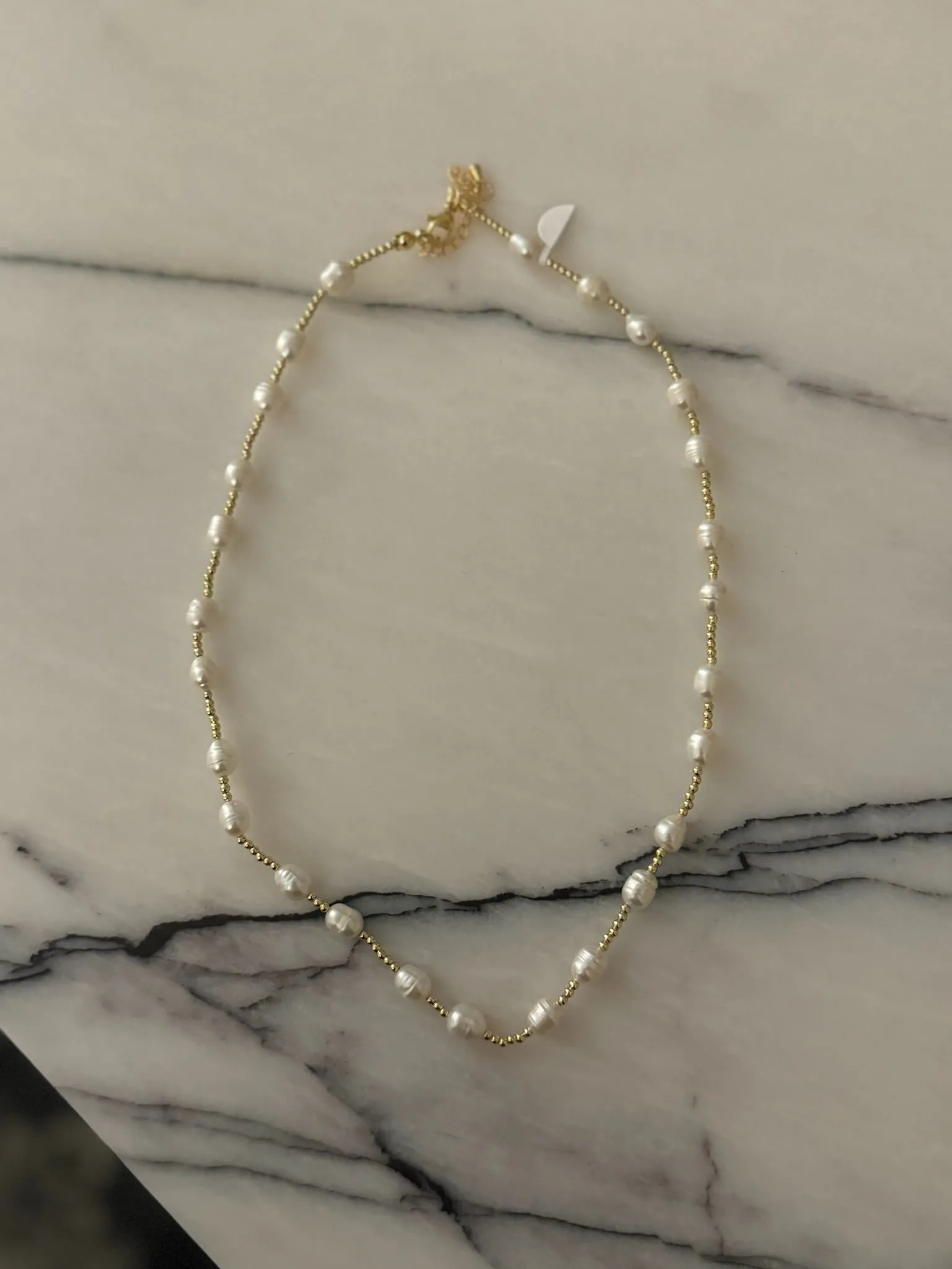 Gold and Pearl Necklaces Romantic Mood