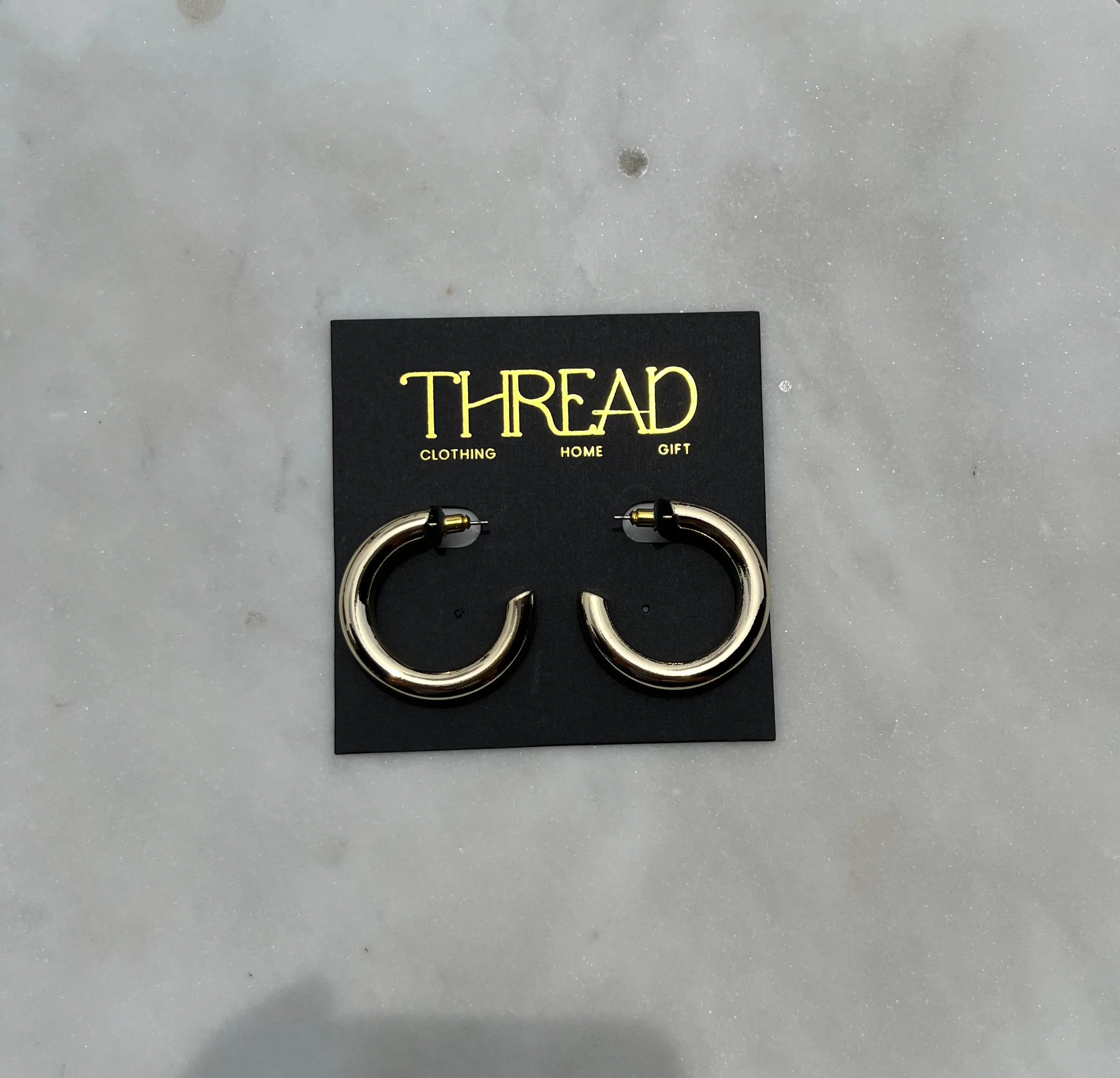 Gold Medium Hoop silky touch