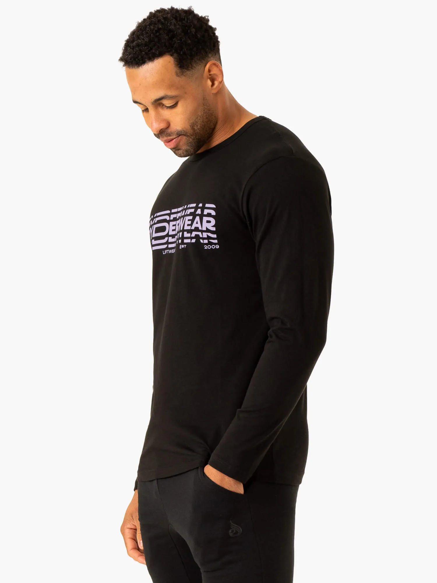 Graphic Long Sleeve T-Shirt - Black street style